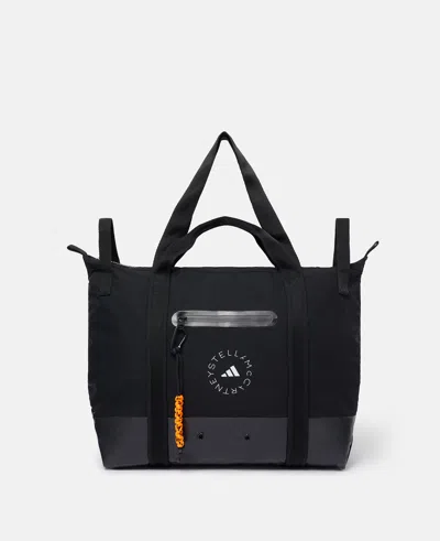 Stella Mccartney Logo Tote Bag In Black