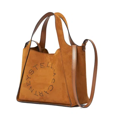 Stella Mccartney Logo Tote Bag In Brown