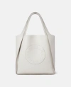 Stella Mccartney Logo Tote Bag In Fog Grey
