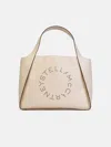 Stella Mccartney Logo Tote Bag In Almond White 'alter Mat' In White