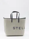 Stella Mccartney Logo Canvas Shopper Tote Bag In Multi