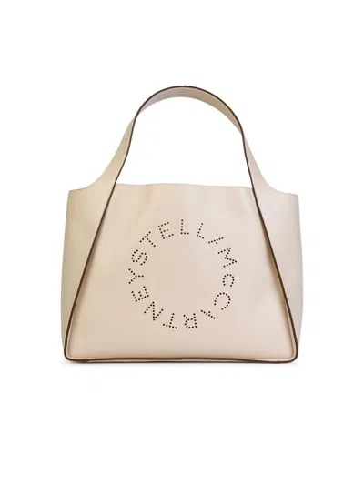 Stella Mccartney Logo Tote Bag In White