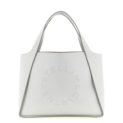 Stella Mccartney Logo Tote In Gray