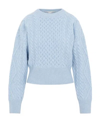 STELLA MCCARTNEY LOGO TWISTED SHORT SWEATER