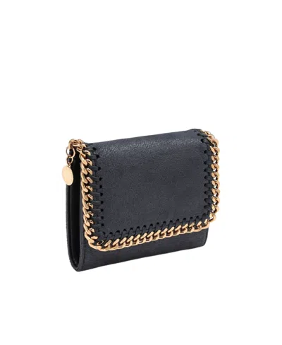 Stella Mccartney Logo Wallet In Black