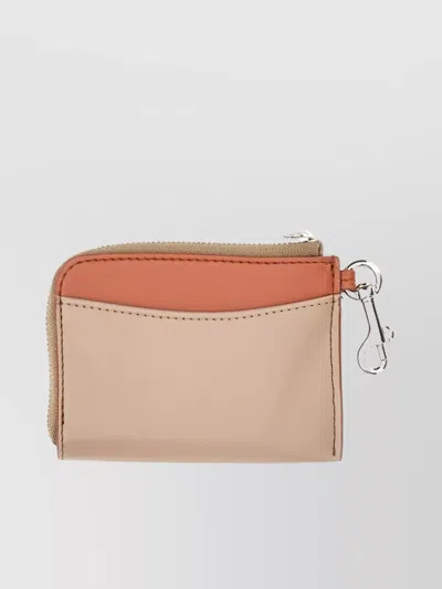 Stella Mccartney Logo Wallet With Key Ring And Metal Clip