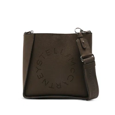 Stella Mccartney Logo-cutout Cross Body Bag In Brown