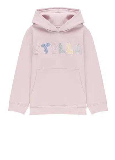 Stella Mccartney Kids' Logoed Hoodie In Pink