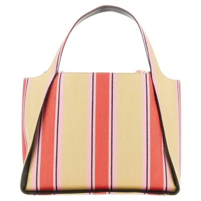 Pre-owned Stella Mccartney Logo-embroidered Tote Bag � Multicolor In Orange