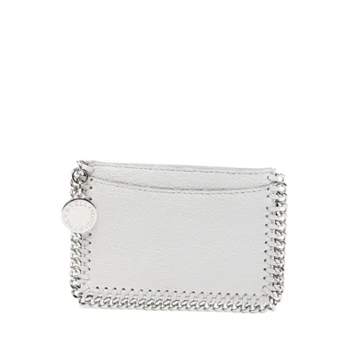 Stella Mccartney Logo-pendant Cardholder In Gray