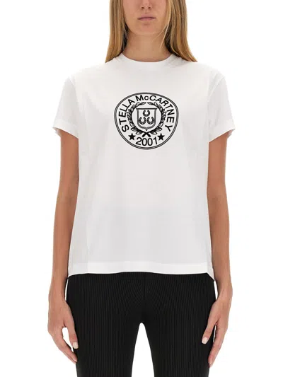 Stella Mccartney Logo-print Cotton T-shirt In White