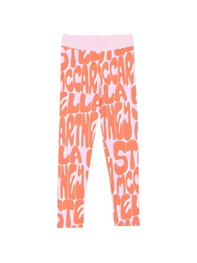 Stella Mccartney Kids' Logo-print Leggings In Multi