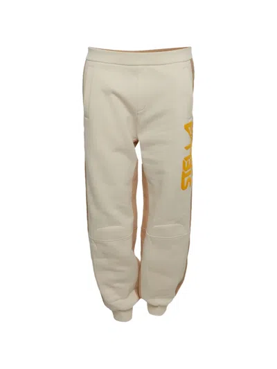 Pre-owned Stella Mccartney Logo-print Track Pants In Neutral