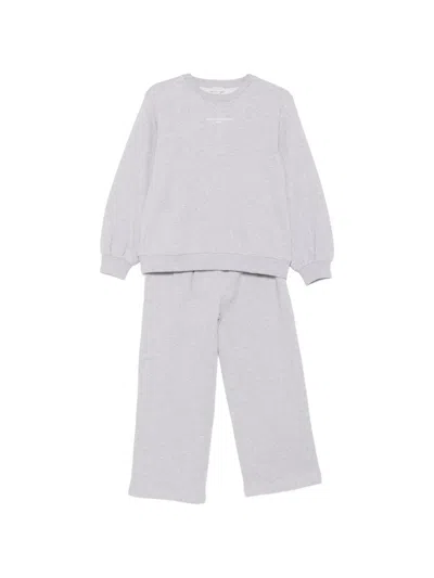 Stella Mccartney Kids' Logo-print Tracksuit In Grey