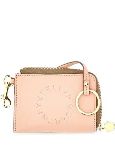 Stella Mccartney Logo-print Wallet In Pink