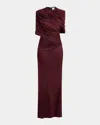 Stella Mccartney Draped Cape Gown Open Back In Red
