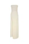 Stella Mccartney Stella Mc Cartney White Wool Long Dress In Neutral