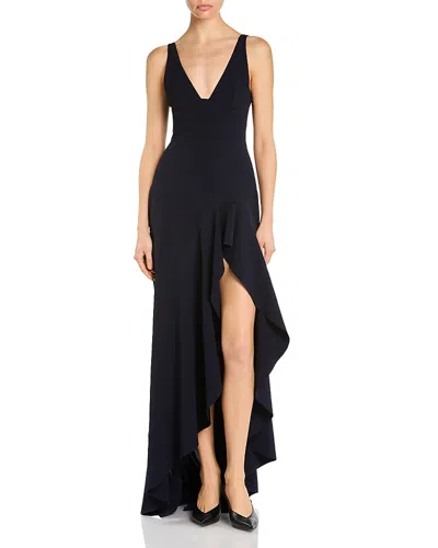 Stella Mccartney Long Frill Dress In Black