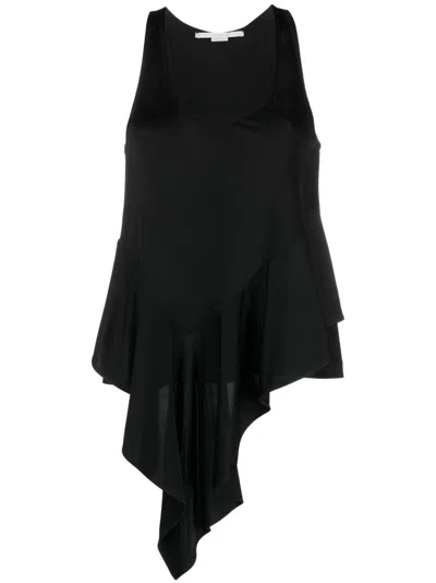 Stella Mccartney Long Ruffled Top In Black