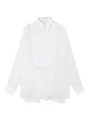 Stella Mccartney S-wave Button-up Silk Shirt In White