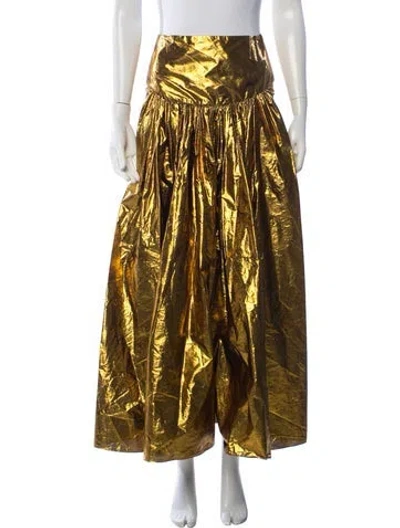 Pre-owned Stella Mccartney Long Skirt In Gold