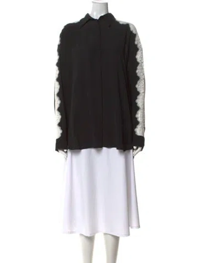 Pre-owned Stella Mccartney Long Sleeve Blouse In Black