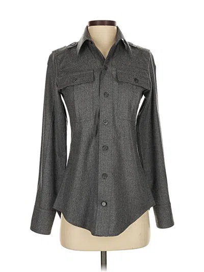 Pre-owned Stella Mccartney Long Sleeve Blouse In Gray