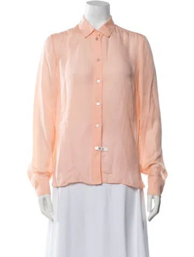 Pre-owned Stella Mccartney Long Sleeve Blouse In Pink