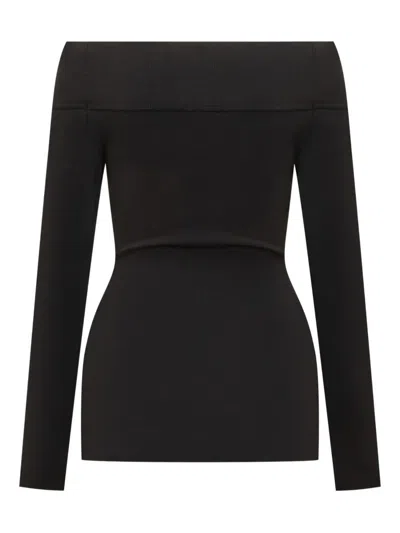 STELLA MCCARTNEY STELLA MCCARTNEY LONG SLEEVE BOAT NECK TOP