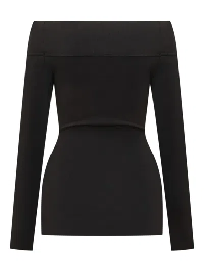 STELLA MCCARTNEY LONG SLEEVE BOAT NECK TOP