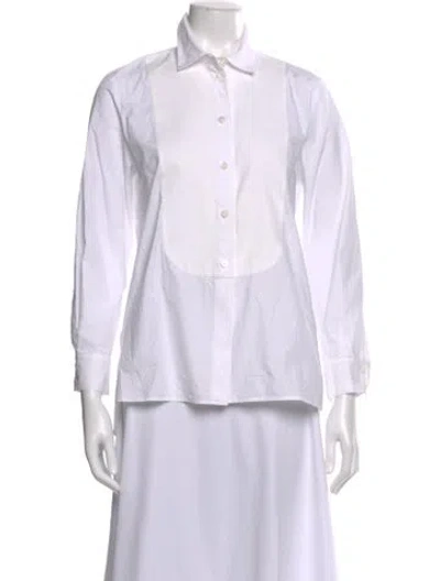 Pre-owned Stella Mccartney Long Sleeve Button-up Top In Neutral
