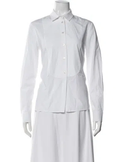Pre-owned Stella Mccartney Long Sleeve Button-up Top In Neutral