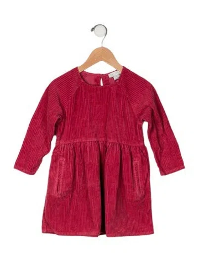 Pre-owned Stella Mccartney Babies' Long Sleeve Corduroy Dress In Pink