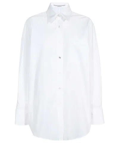 Stella Mccartney Long Sleeve Cotton Shirt In White