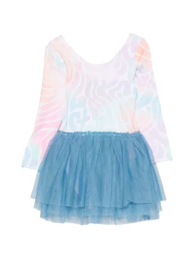 Stella Mccartney Kids' Long-sleeve Dress In Blue