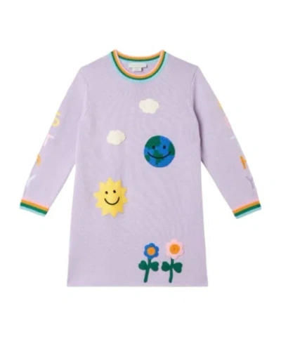 Stella Mccartney Long Sleeve Dress In Purple