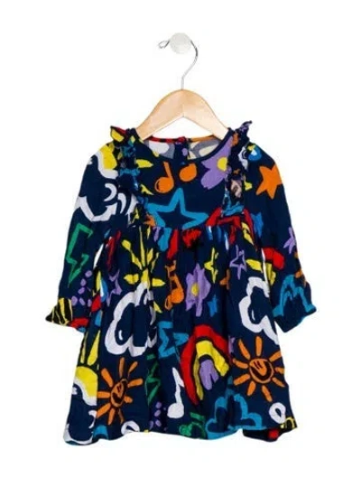 Pre-owned Stella Mccartney Babies'  Long Sleeve Printed Top In Blue