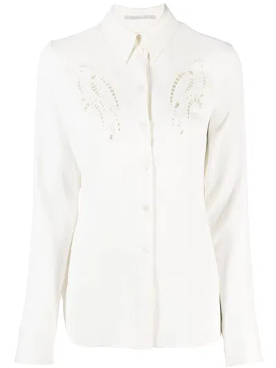 Stella Mccartney Stella Mc Cartney Ivory Stretch Viscose Shirt In White