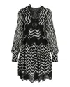 Stella Mccartney Kinley Silk Mini Dress In Black