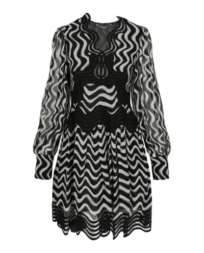 STELLA MCCARTNEY LONG SLEEVE SILK DRESS