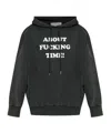 Stella Mccartney Slogan Print Hooded Sweatshirt In Black