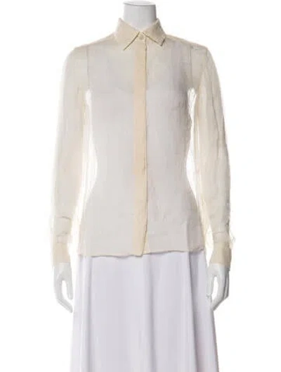 Pre-owned Stella Mccartney Long Sleeve Top In Neutral