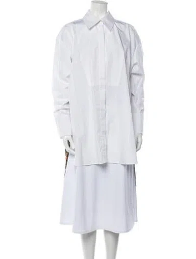 Pre-owned Stella Mccartney Long Sleeve Tunic In White