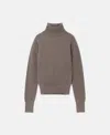 Stella Mccartney Long-sleeve Turtleneck Jumper In Taupe Brown