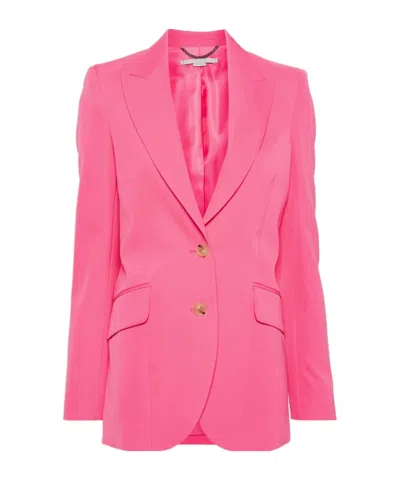 Stella Mccartney Long-sleeved Casual Jacket In Pink