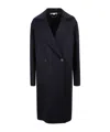 Stella Mccartney Oversized Double-breasted Wool Coat In Black