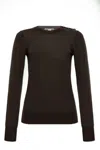 Stella Mccartney Long-sleeved Crewneck Jumper In Brown