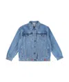 Stella Mccartney Long-sleeved Denim Coat In Blue