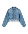 Stella Mccartney Long-sleeved Denim Jacket In Blue