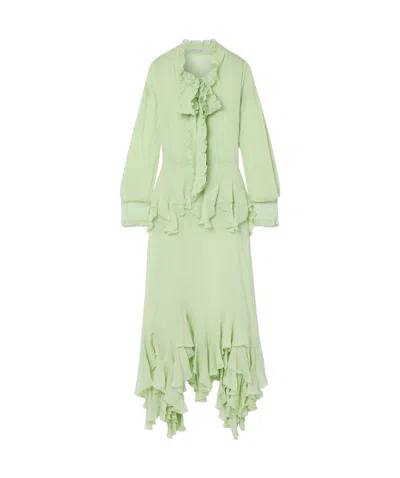 Stella Mccartney Long-sleeved Dress In Green